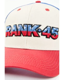 RANK 45 Men's Embroidered Flag Logo Mesh-Back Ball Cap -Fashion Store 2000358380 900 P2