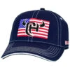 Cowboy Hardware Men's Navy Logo Flag Patch Solid-Back Ball Cap -Fashion Store 2000359216 410 P1