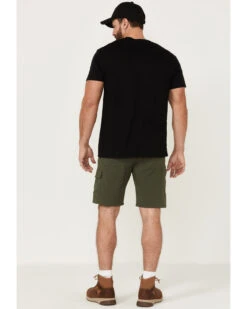 Wrangler ATG Men's All-Terrain Deep Olive Asymmetric Cargo Shorts -Fashion Store 2000361703 341 P3