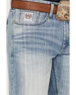 Cinch Men's Light Stonewash White Label Peformance Stretch Relaxed Straight Jeans 7 Cinch Men's Light Stonewash White Label Peformance Stretch Relaxed Straight Jeans -Fashion Store 2000362805 402 P2