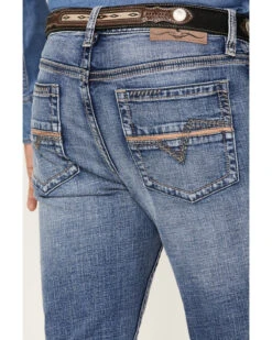 Cody James Men's Dice House Medium Wash Stretch Stackable Straight Jeans 9 Cody James Men's Dice House Medium Wash Stretch Stackable Straight Jeans -Fashion Store 2000364920 414 P4