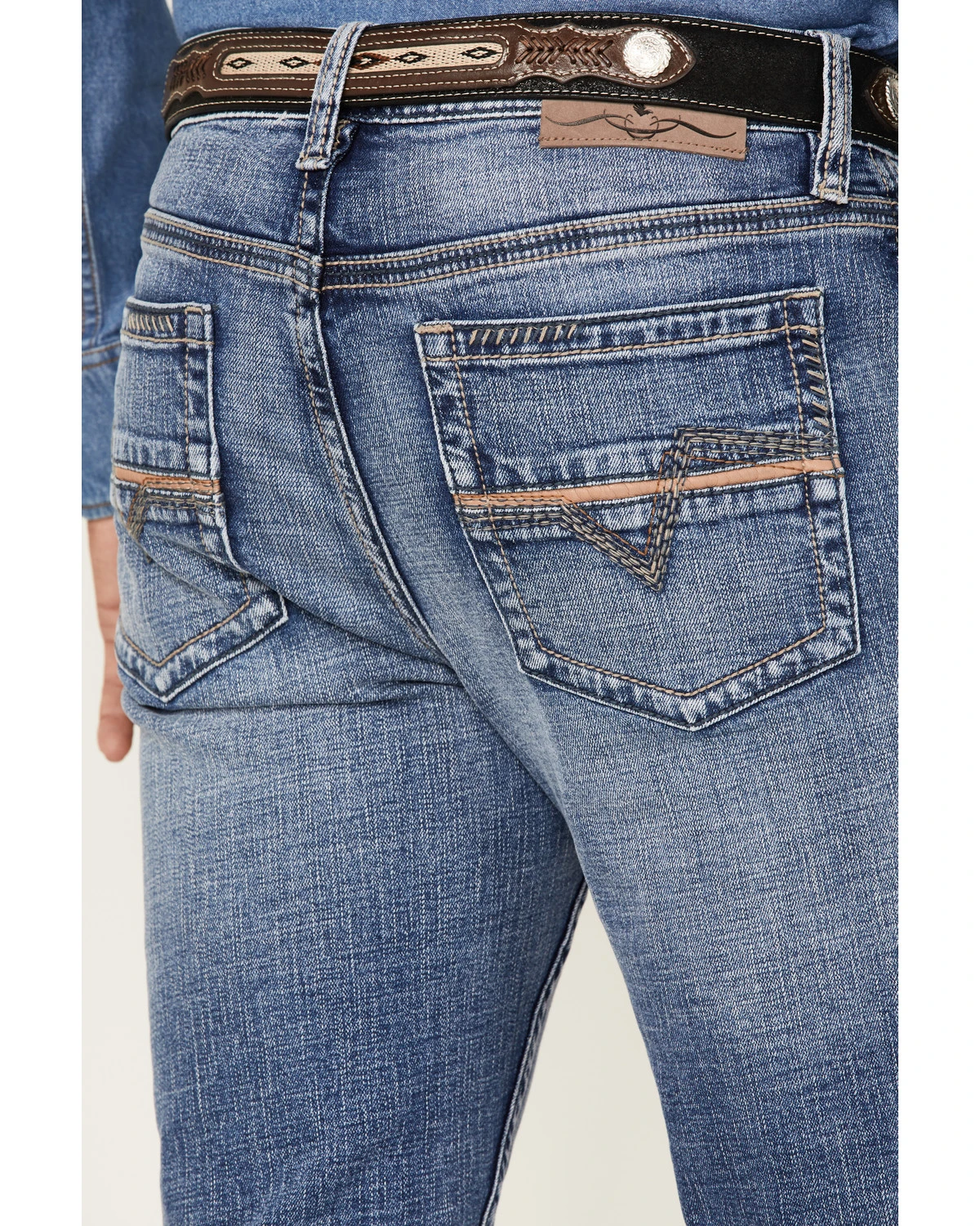 Cody James Men's Dice House Medium Wash Stretch Stackable Straight Jeans 6 Cody James Men's Dice House Medium Wash Stretch Stackable Straight Jeans - Image 4