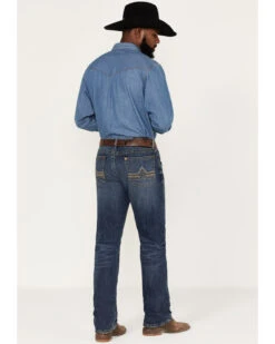 Rock 47 By Wrangler Cornflower Medium Dark Wash Stretch Slim Straight Jeans 8 Rock 47 By Wrangler Cornflower Medium Dark Wash Stretch Slim Straight Jeans -Fashion Store 2000365078 415 P3