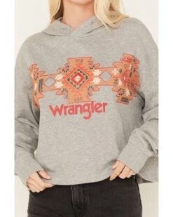Wrangler Retro Women's Southwestern Print Cropped Hoodie -Fashion Store 2000365325 070 P3
