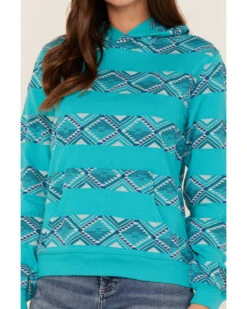 RANK 45 Women's Southwestern Stripe Pullover Sweatshirt Hoodie -Fashion Store 2000365666 440 P3