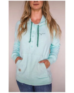 Kimes Ranch Women's Pique Sunrise Logo Hooded Pullover