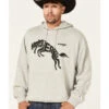 Wrangler Men's 75 Years Heather Gray Horse Graphic Hooded Sweatshirt -Fashion Store 2000366795 070 P1