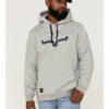Kimes Ranch Men's TTL Heather Gray Logo Embroidered Hooded Sweatshirt -Fashion Store 2000367375 070 P1