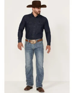 Rock & Roll Denim Men's Pistol Light Wash Regular Straight Jeans -Fashion Store 2000367643 205 P3