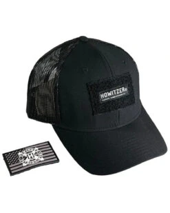 Howitzer Men's Circle Logo Flag Patch Mesh Back Trucker Cap -Fashion Store 2000367706 001 P4