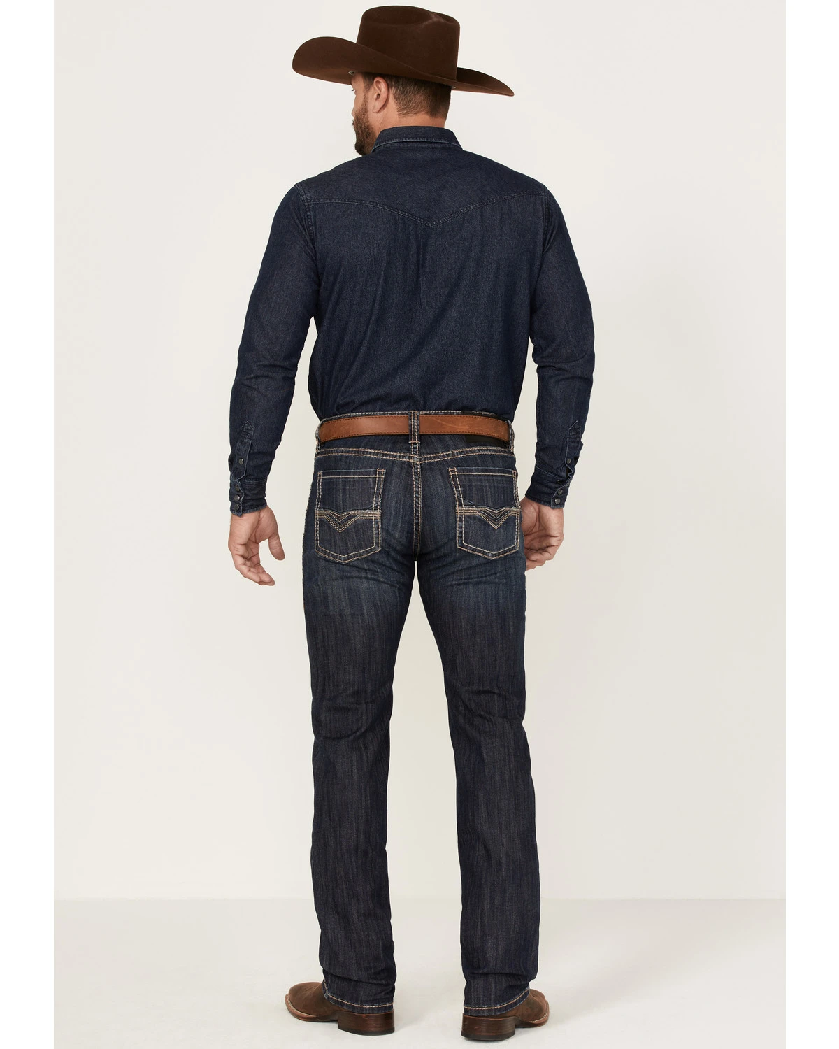 Rock & Roll Denim Men's Revolver Dark Wash Stretch Slim Straight Jeans 3 Rock & Roll Denim Men's Revolver Dark Wash Stretch Slim Straight Jeans