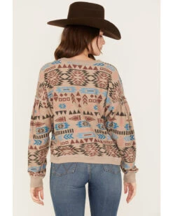 Ariat Women's Rainbow Vista Southwestern Sweatshirt -Fashion Store 2000371897 200 P4