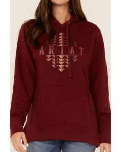Ariat Women's R.E.A.L. Southwestern Beartooth Logo Graphic Hoodie -Fashion Store 2000371901 600 P3