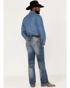 Ariat Men's M2 Dakota Wilson Medium Wash Stretch Relaxed Stackable Bootcut Jeans -Fashion Store 2000371949 400 P3