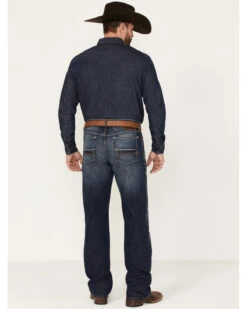 Ariat Men's Big Sur 3D Garby Dark Wash Relaxed Bootcut Jeans -Fashion Store 2000371978 400 P3