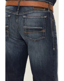 Ariat Men's Big Sur 3D Garby Dark Wash Relaxed Bootcut Jeans -Fashion Store 2000371978 400 P4