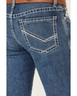 Cinch Men's Ian Medium Wash Slim Bootcut Performance Jeans -Fashion Store 2000373497 402 P4