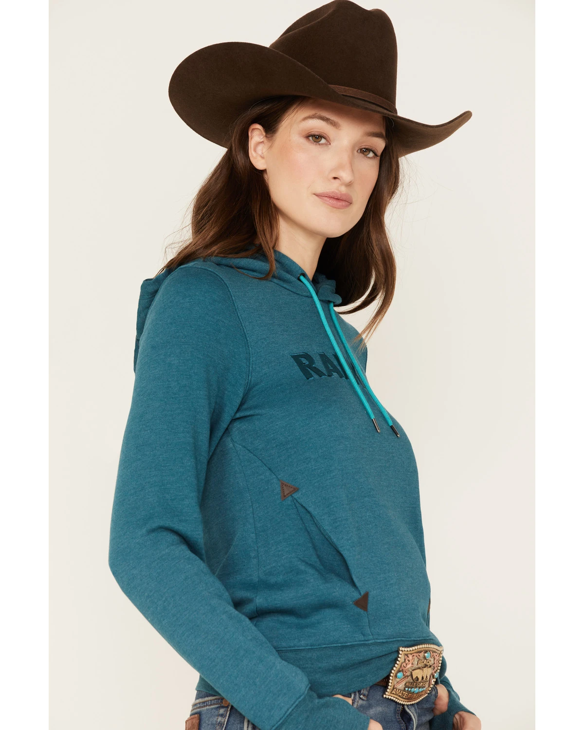 RANK 45 Women's Logo Fleece Hoodie 4 RANK 45 Women's Logo Fleece Hoodie - Image 2