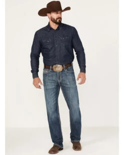 Rock & Roll Denim Men's Medium Wash Vintage Reflex Straight Jeans -Fashion Store 2000375480 414 P3