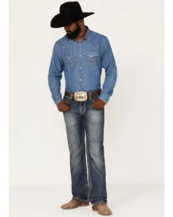 Rock & Roll Denim Men's Pistol Medium Vintage Wash Straight Jeans -Fashion Store 2000375487 414 P3