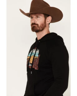 Rock & Roll Denim Men's Scenic Graphic Hooded Sweatshirt -Fashion Store 2000376216 001 P2