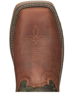 Justin Men's Rush Strike Camo Shaft Leather Pull On Snake Boots - Square Toe -Fashion Store 2000378668 340 P6