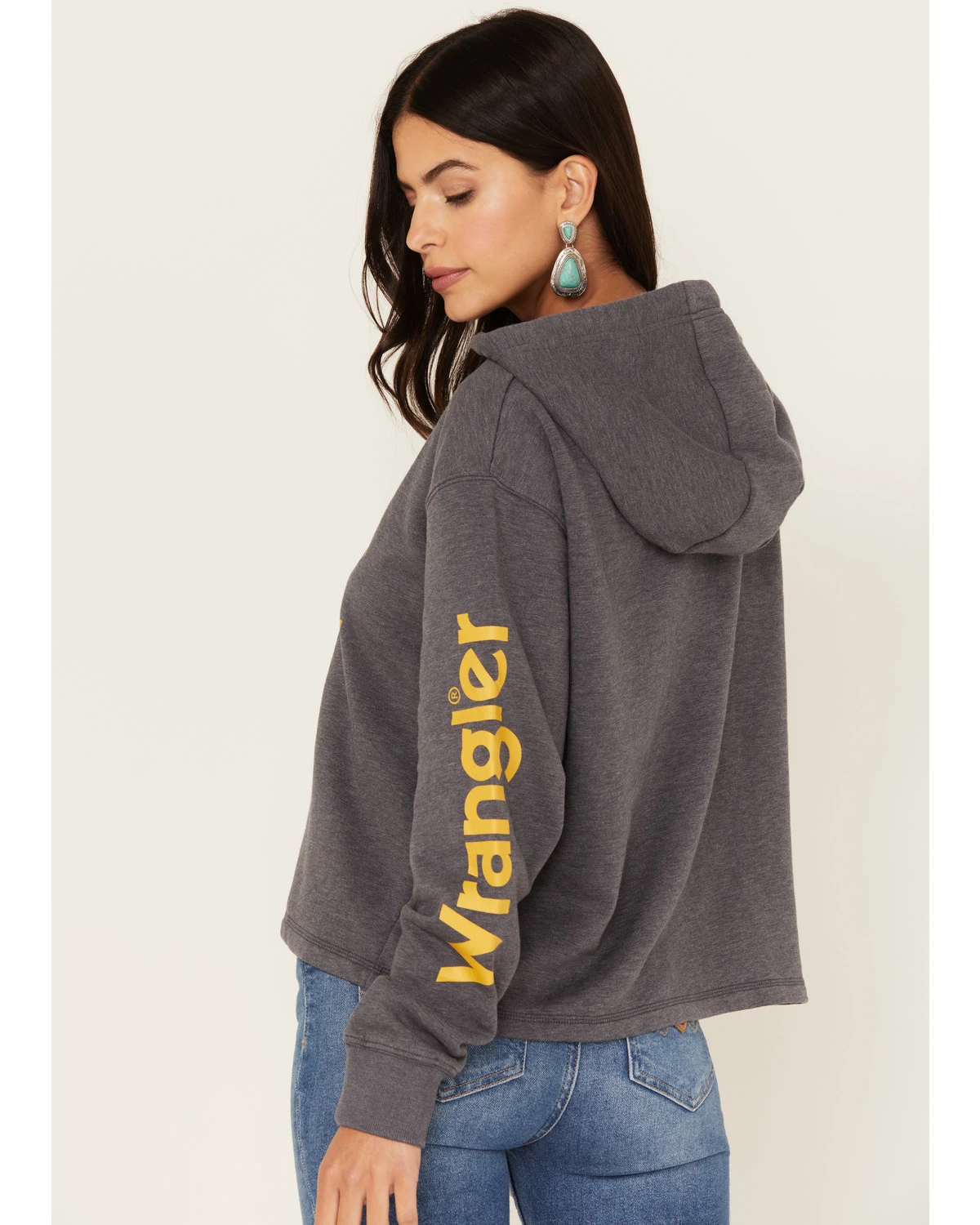 Wrangler Women's Yellowstone® Cropped Hoodie 6 Wrangler Women's Yellowstone® Cropped Hoodie - Image 4