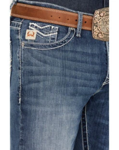 Cinch Men's Ian Medium Stonewash Slim Boot Performance Stretch Denim -Fashion Store 2000380103 402 P2