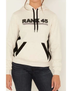 RANK 45 Women's Logo Embroidered Graphic Contrast Hoodie -Fashion Store 2000380751 104 P3