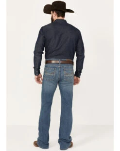 Cody James Men's Light A Shuck Medium Wash Relaxed Bootcut Stretch Denim Jeans -Fashion Store 2000381085 413 P3