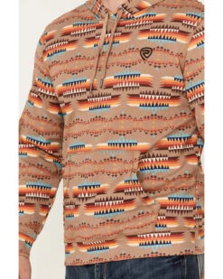 Rock & Roll Denim Men's Southwestern Print Hooded Sweatshirt 8 Rock & Roll Denim Men's Southwestern Print Hooded Sweatshirt -Fashion Store 2000385202 280 P3