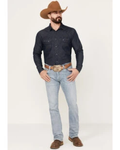 Rock & Roll Denim Men's Revolver Light Vintage Wash Slim Straight Reflex Denim Jeans -Fashion Store 2000386200 412 P3