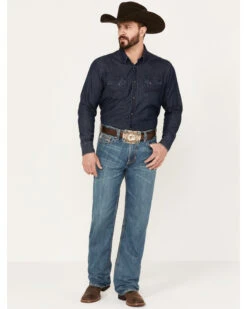Rock & Roll Denim Men's Double Barrel Medium Wash Relaxed Straight Jeans -Fashion Store 2000386202 414 P3