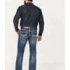 Rock & Roll Denim Men's Pistol Medium Vintage Wash Bootcut Reflex Denim Jeans -Fashion Store 2000386203 414 P1