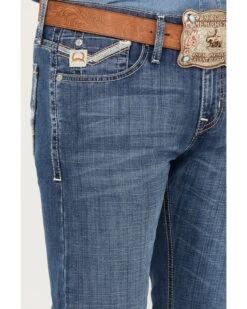 Cinch Men's Ian Medium Stonewash Slim Boot Performance Stretch Denim Jeans -Fashion Store 2000386396 402 P2