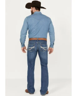 Cinch Men's Ian Medium Stonewash Slim Boot Performance Stretch Denim Jeans -Fashion Store 2000386396 402 P3