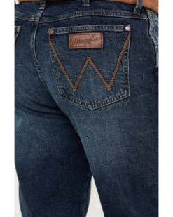 Wrangler Retro Men's Medium Wash Slim Straight Stretch Jeans -Fashion Store 2000394535 414 P4