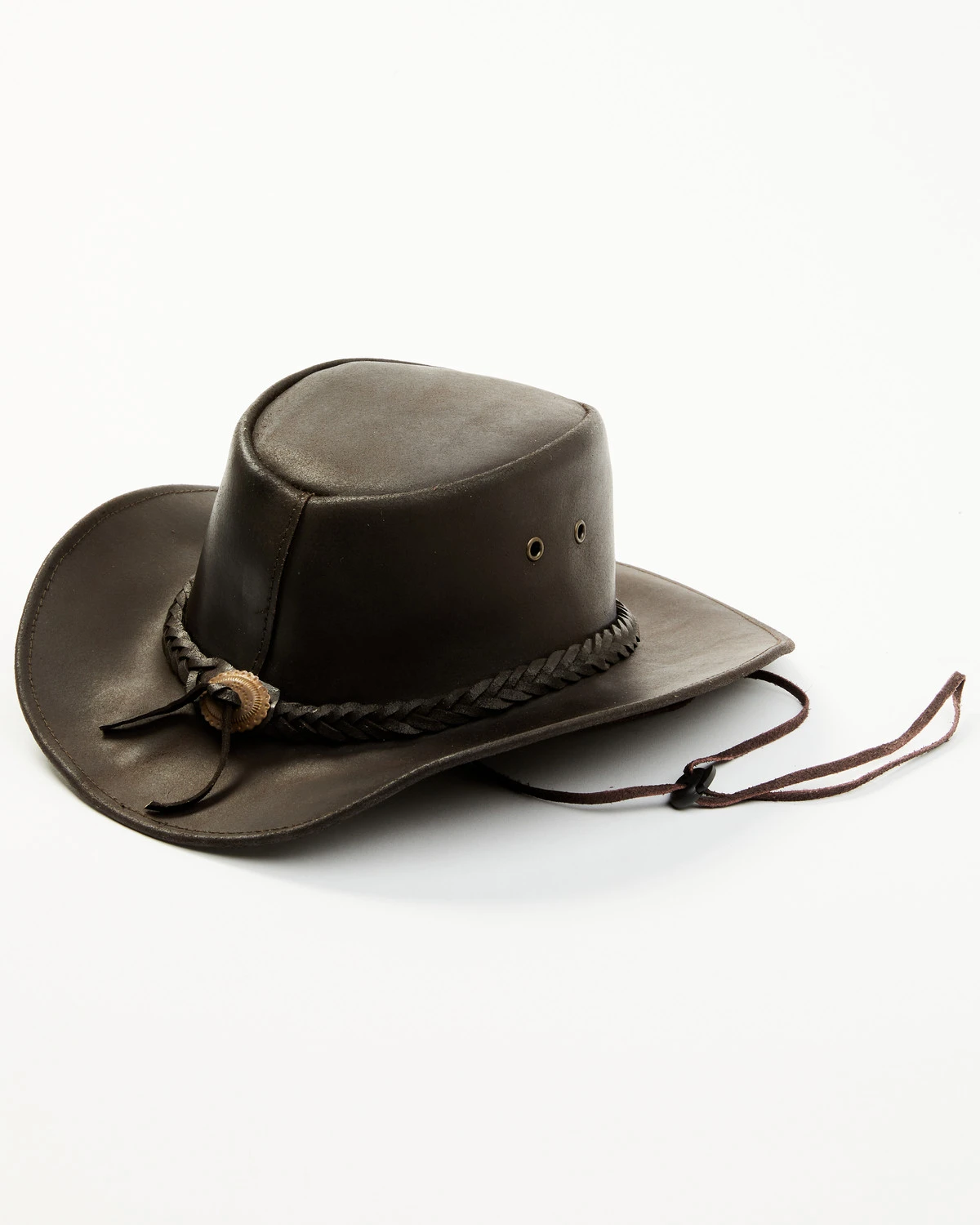 Bullhide Kids' Cedar Grove Leather Outback Hat 4 Bullhide Kids' Cedar Grove Leather Outback Hat - Image 2
