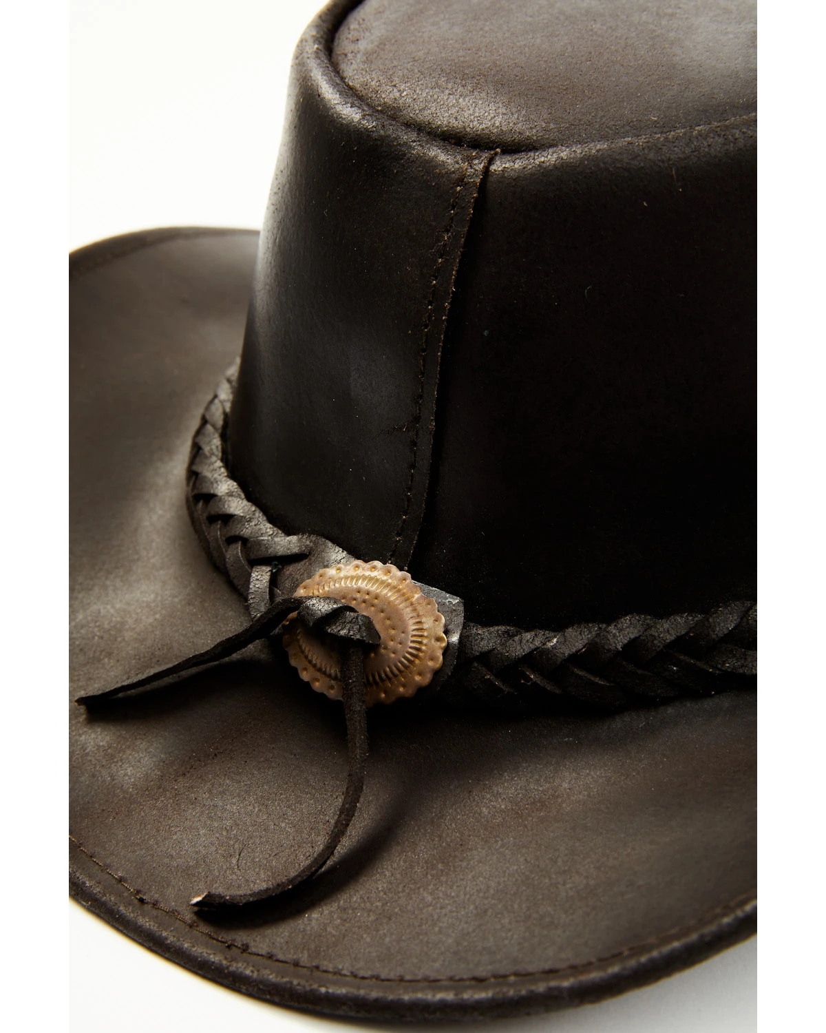 Bullhide Kids' Cedar Grove Leather Outback Hat 5 Bullhide Kids' Cedar Grove Leather Outback Hat - Image 3