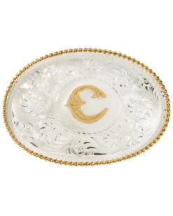 Montana Silversmiths Men's Initial "C" Buckle