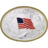 Montana Silversmiths American Flag Oval Buckle -Fashion Store 290489 03 P1