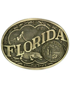 Montana Silversmiths Men's Florida State Heritage Attitude Belt Buckle