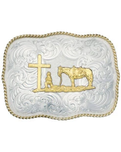 Montana Silversmiths Christian Cowboy Fancy Belt Buckle