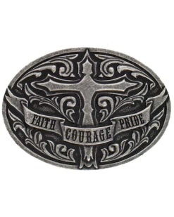 Cody James Men's Cross Faith Courage Pride Buckle